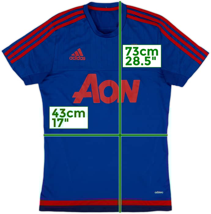 2015-16 Manchester United adizero Training Shirt - 8/10 - (S)