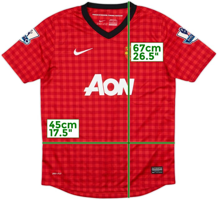 2012-13 Manchester United Home Shirt - 7/10 - (L.Boys)