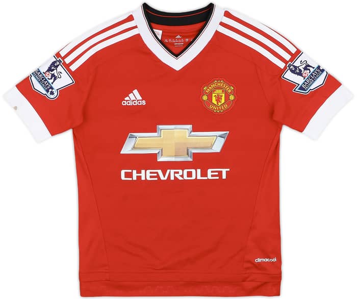 2015-16 Manchester United Home Shirt Martial #9 - 8/10 - (S.Boys)