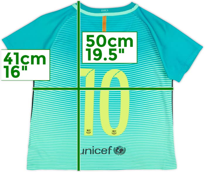 2016-17 Barcelona Third Shirt Messi #10 - 6/10 - (S.Boys)