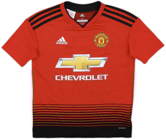 2018-19 Manchester United Home Shirt Lukaku #9 - 8/10 - (S.Boys)