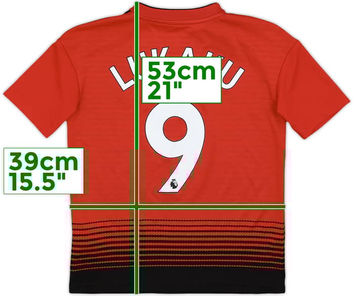 2018-19 Manchester United Home Shirt Lukaku #9 - 8/10 - (S.Boys)