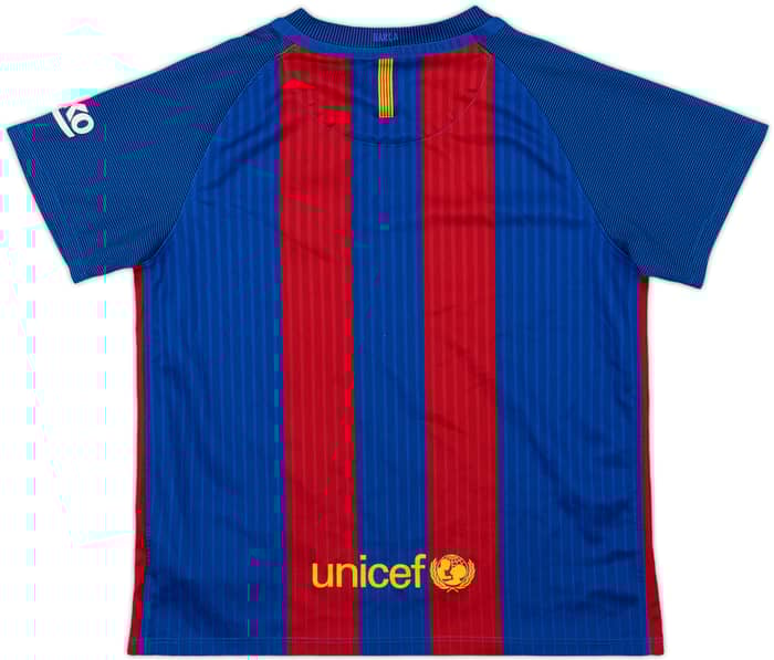 2016-17 Barcelona Home Shirt - 8/10 - (S.Boys)
