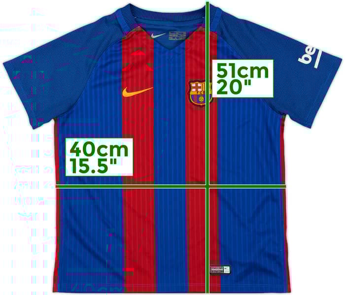 2016-17 Barcelona Home Shirt - 8/10 - (S.Boys)