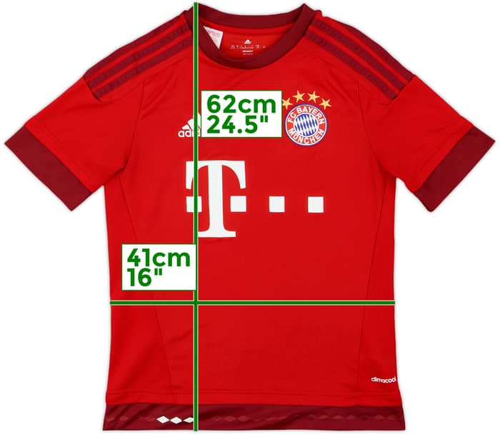2015-16 Bayern Munich Home Shirt - 7/10 - (L.Boys)