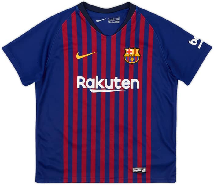 2018-19 Barcelona Home Shirt Coutinho #14 - 7/10 - (S.Boys)