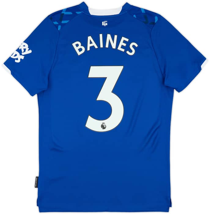 2019-20 Everton Home Shirt Baines #3 - 10/10 - (S)