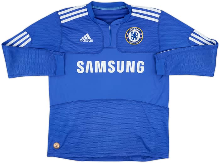 2009-10 Chelsea Home L/S Shirt Drogba #11 - 7/10 - (XL.Boys)