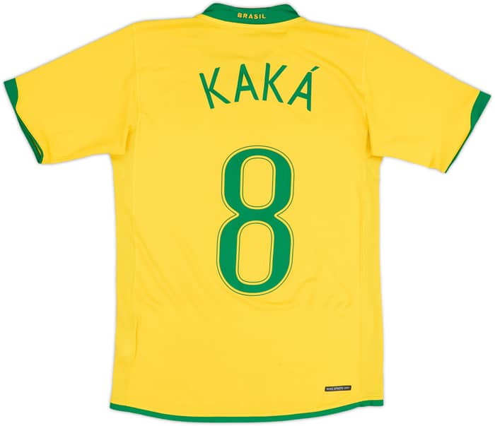 2006-08 Brazil Home Shirt Kaka #8 - 8/10 - (XL.Boys)