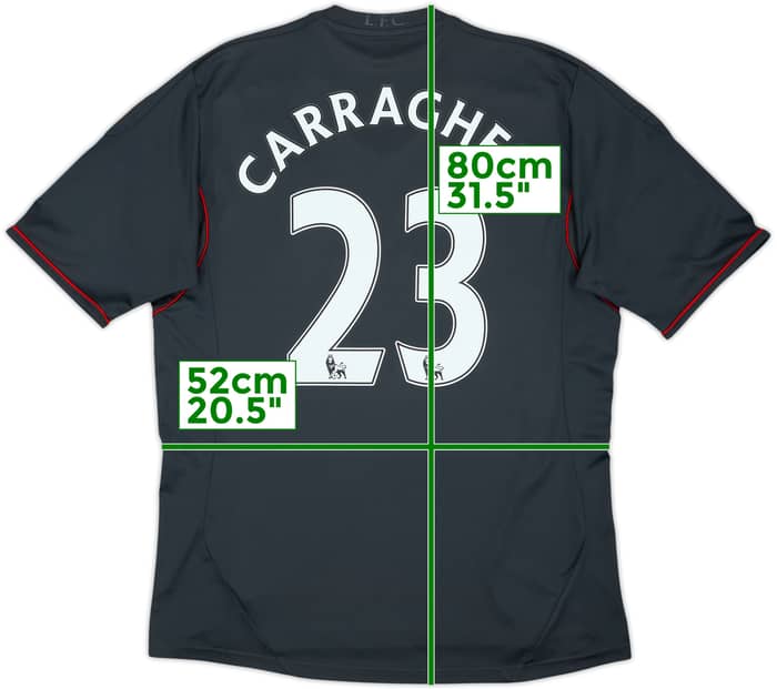 2011-12 Liverpool Away Shirt Carragher #23 - 8/10 - (L)