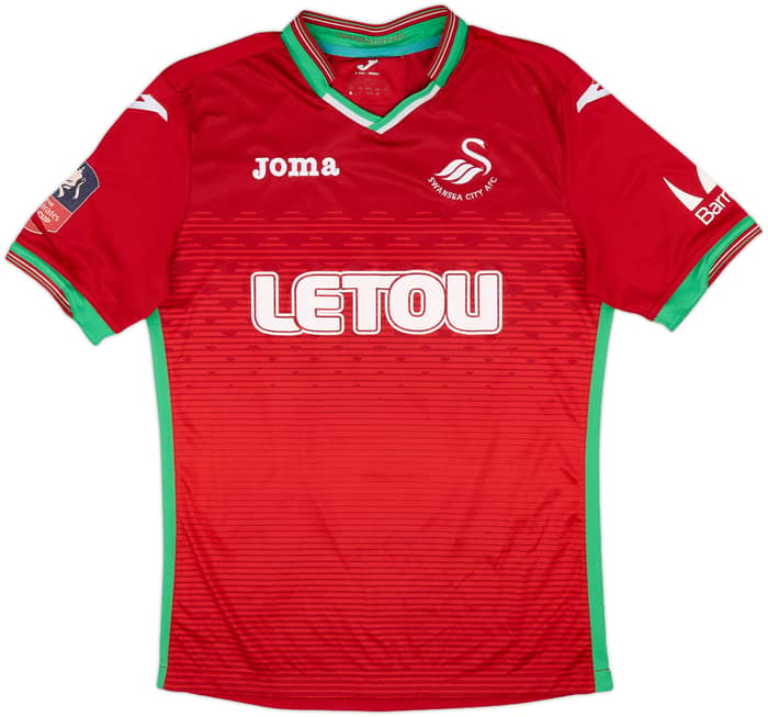 2017-18 Swansea Away Shirt Wilfried #2 - 6/10 - (S)