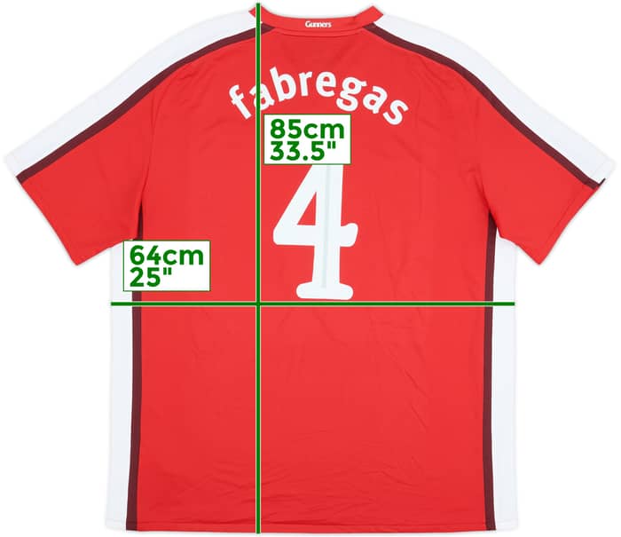2008-10 Arsenal Home Shirt Fabregas #4 - 10/10 - (XXL)