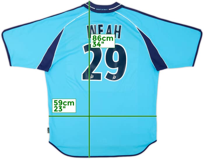 2000-01 Olympique Marseille Away Shirt Weah #29 - 9/10 - (XL)