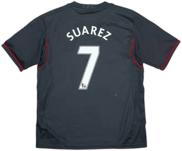 2011-12 Liverpool Away Shirt Suarez #7 - 8/10 - (9-10 Years)
