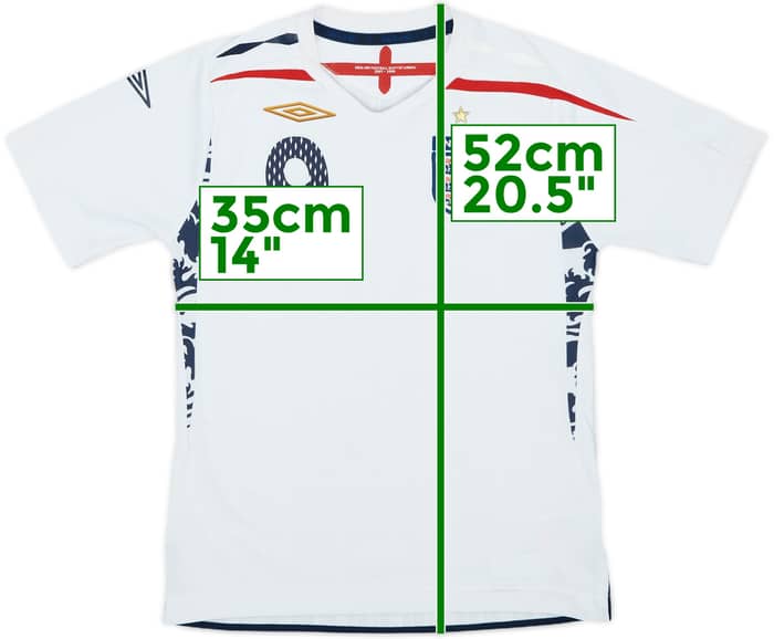 2007-09 England Home Shirt Rooney #9 - 9/10 - (S.Boys)