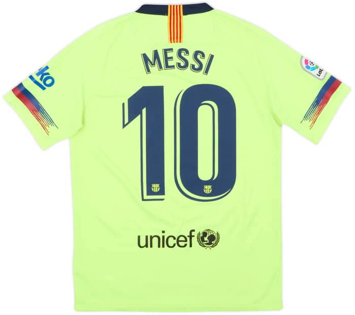 2018-19 Barcelona Away Shirt Messi #10 - 8/10 - (M)