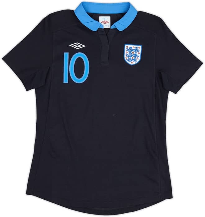 2011-12 England Away Shirt Rooney #10 - 9/10 - (Women's M)