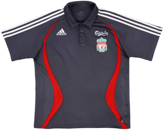 2006-07 Liverpool adidas Polo Shirt - 8/10 - (L)