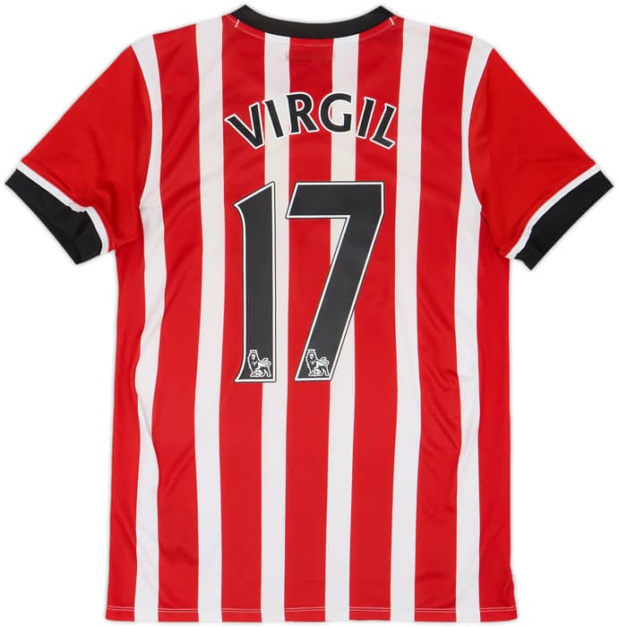2016-17 Southampton Home Shirt Virgil #17 - 6/10 - (XL.Boys)