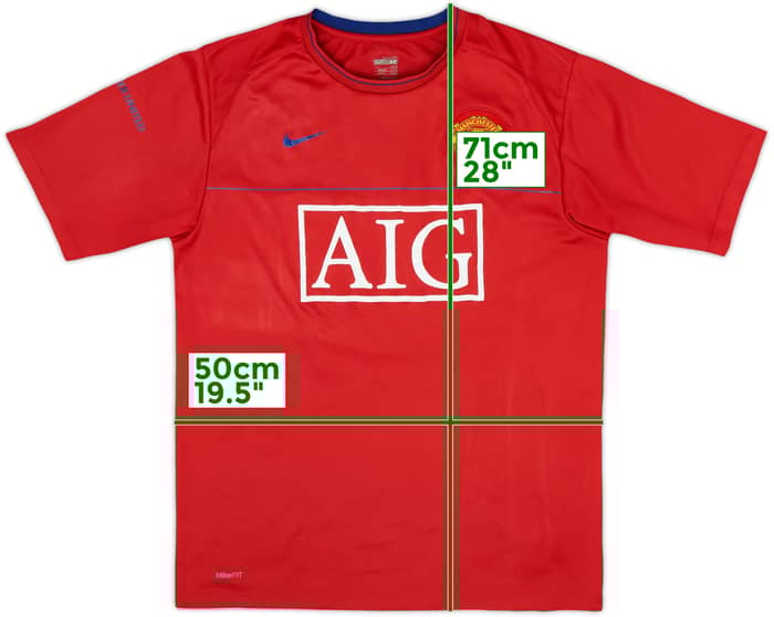 2008-09 Manchester United Nike Training Shirt - 7/10 - (M)