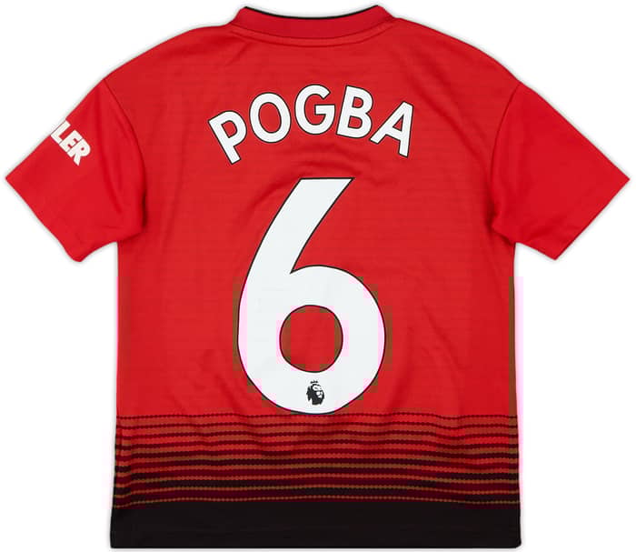 2018-19 Manchester United Home Shirt Pogba #6 - 5/10 - (S.Boys)