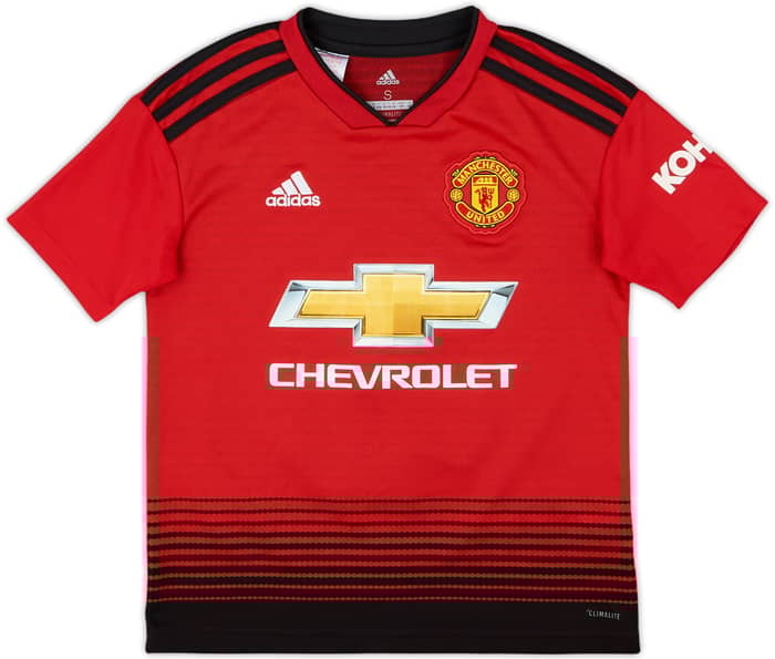 2018-19 Manchester United Home Shirt Pogba #6 - 5/10 - (S.Boys)