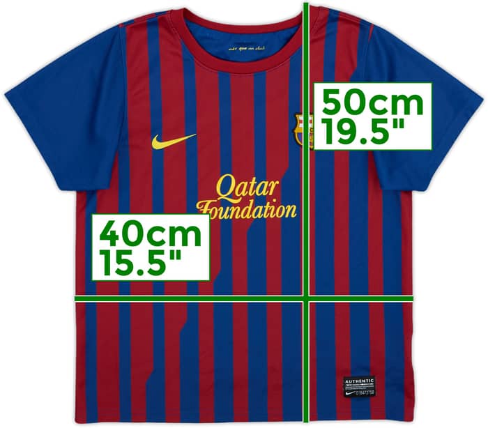 2011-12 Barcelona Home Shirt - 6/10 - (5-6 Years)