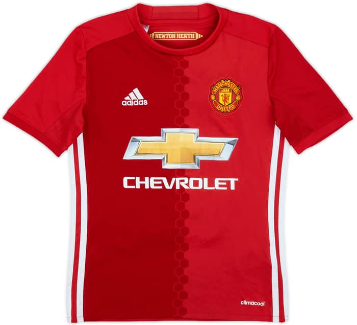 2016-17 Manchester United Home Shirt Martial #11 - 8/10 - (S.Boys)