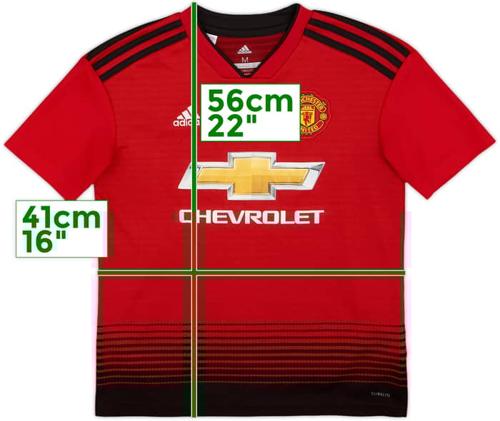2018-19 Manchester United Home Shirt - 8/10 - (M.Boys)