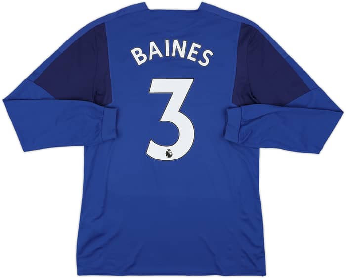 2017-18 Everton Home Shirt Baines #3 - 9/10 - (L)