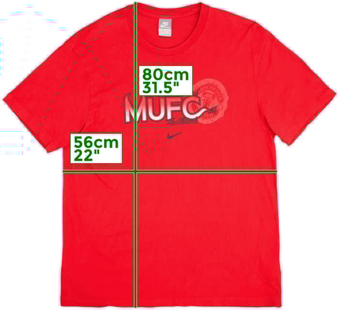 2006-07 Manchester United Nike Graphic Tee - 10/10 - (XXL)