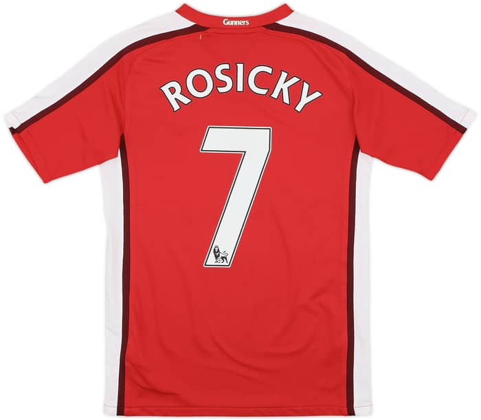 2008-10 Arsenal Home Shirt Rosicky #7 - 8/10 - (L.Boys)