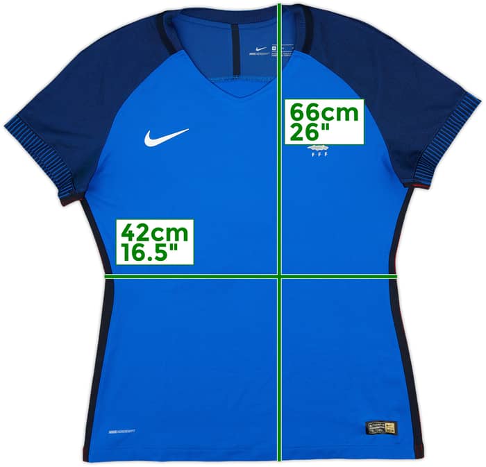 2016-17 France Player Issue Home Shirt #8 - 10/10 - (Women's M)