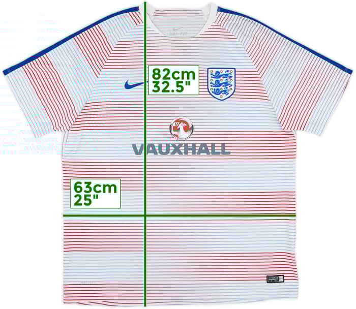 2016-17 England Nike Training Shirt - 9/10 - (XXL)
