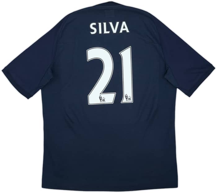 2010-12 Manchester City Away Shirt Silva #21 - 8/10 - (L)