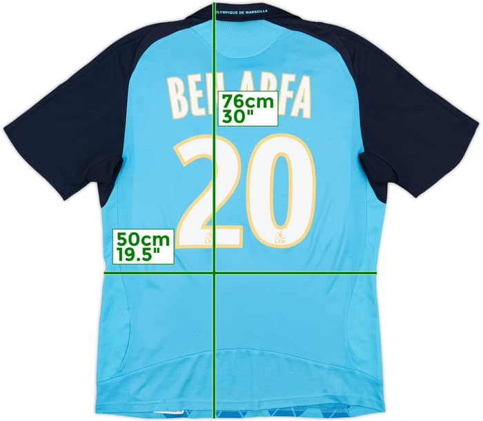 2008-09 Olympique Marseille Away Shirt Ben Arfa #20 - 6/10 - (M)