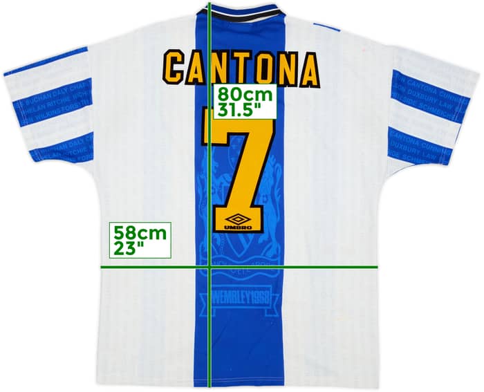 1994-96 Manchester United Third Shirt Cantona #7 - 6/10 - (XL)