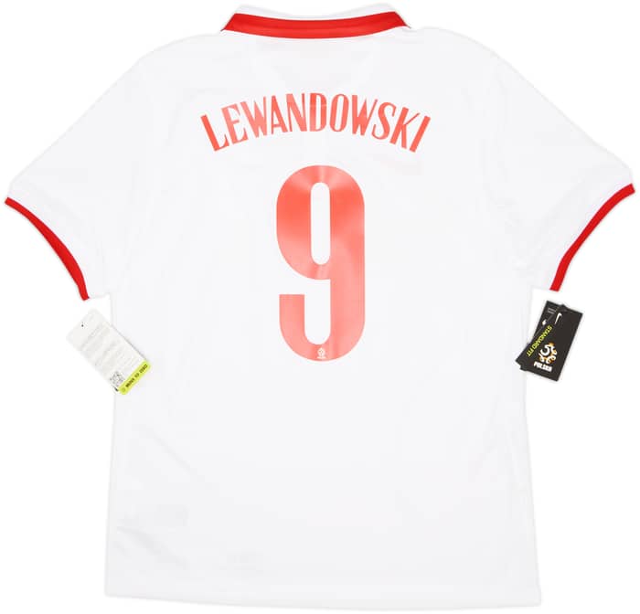 2020-21 Poland Home Shirt Lewandowski #9 (L)