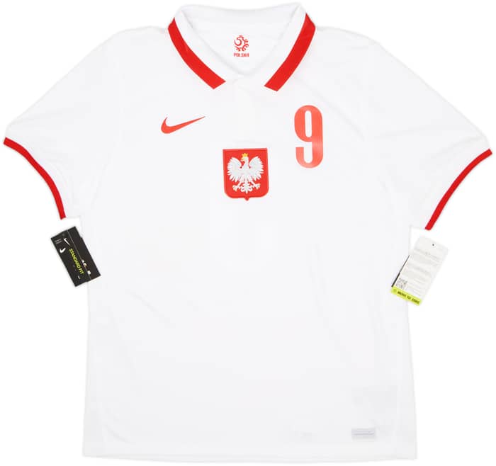 2020-21 Poland Home Shirt Lewandowski #9 (L)