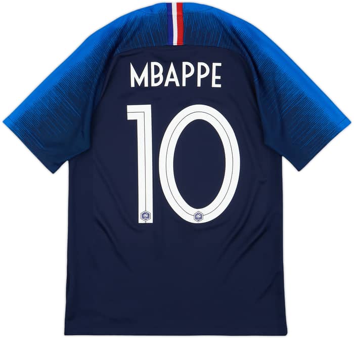 2018 France Home Shirt Mbappe #10 - 8/10 - (S)