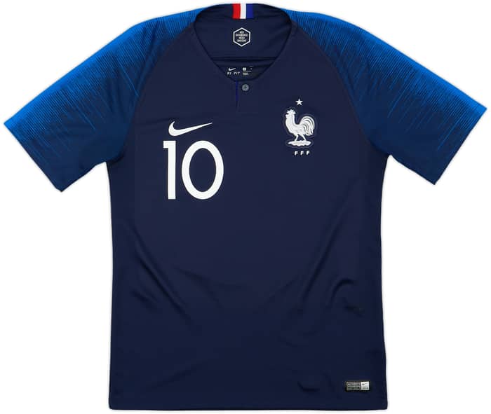2018 France Home Shirt Mbappe #10 - 8/10 - (S)