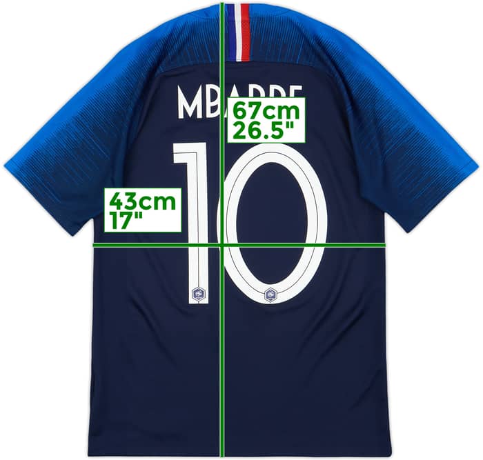 2018 France Home Shirt Mbappe #10 - 8/10 - (S)
