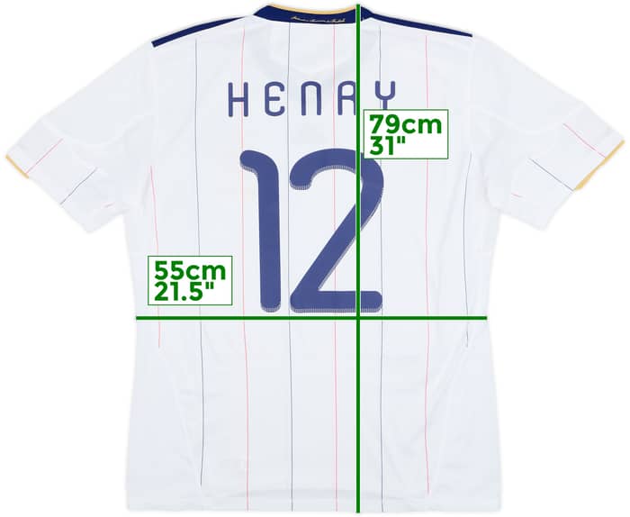 2009-10 France Away Shirt Henry #12 - 8/10 - (L)