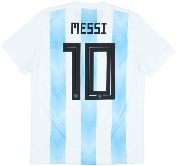 2018-19 Argentina Home Shirt Messi #10 - 7/10 - (M)