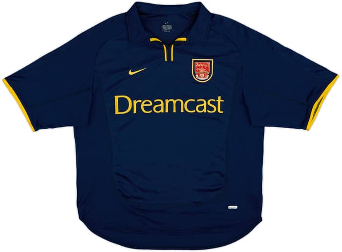 2000-02 Arsenal European Shirt Bergkamp #10 - 9/10 - (L)