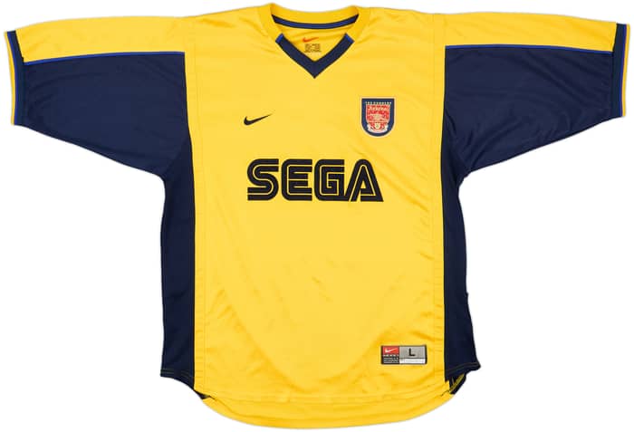 1999-01 Arsenal Away Shirt Bergkamp #10 - 8/10 - (L)
