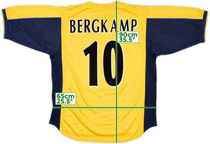 1999-01 Arsenal Away Shirt Bergkamp #10 - 8/10 - (L)