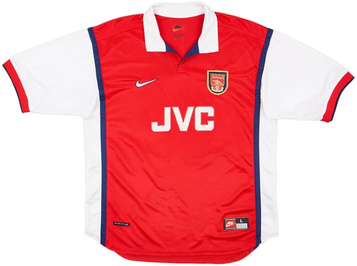 1998-99 Arsenal Home Shirt Bergkamp #10 - 8/10 - (L)