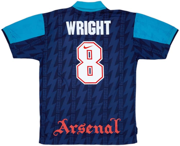1994-95 Arsenal Away Shirt Wright #8 - 7/10 - (XL)