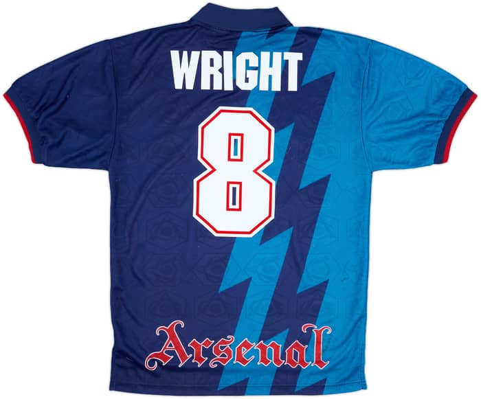 1995-96 Arsenal Away Shirt Wright #8 - 6/10 - (M)